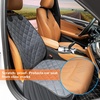 URPOWER Dog Car Seat Cover for Front Seat, Waterproof Pet Car Seat Protector with Pocket & Elastic Skirt, Non-Slip Dog Bucket Seat Covers for Cars, Trucks & SUVs(Grey)