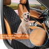 URPOWER Dog Car Seat Cover for Front Seat, Waterproof Pet Car Seat Protector with Pocket & Elastic Skirt, Non-Slip Dog Bucket Seat Covers for Cars, Trucks & SUVs(Black)