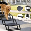 URPOWER Dog Stairs for Large Dogs Extra Wide 20″ with 5 – Step Dog Ramp Steps for Car High Bed Foldable Pet Stairs with Detachable Non Slip Surface Car Ramps for SUV Truck Supports up to 260 Lbs