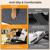 URPOWER Dog Stairs for Large Dogs Extra Wide 20″ with 5 – Step Dog Ramp Steps for Car High Bed Foldable Pet Stairs with Detachable Non Slip Surface Car Ramps for SUV Truck Supports up to 260 Lbs