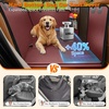 URPOWER Hard Bottom Dog Car Seat Cover for Pets 100% Waterproof Seat Cover Hammock 600D Heavy Duty Scratch Proof Nonslip Durable Back Seat Covers for Cars Trucks and SUVs(Red)