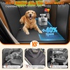 URPOWER Hard Bottom Dog Car Seat Cover for Pets 100% Waterproof Seat Cover Hammock 600D Heavy Duty Scratch Proof Nonslip Durable Back Seat Covers for Cars Trucks and SUVs(Black)