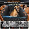 URPOWER Hard Bottom Dog Car Seat Cover for Pets 100% Waterproof Seat Cover Hammock 600D Heavy Duty Scratch Proof Nonslip Durable Back Seat Covers for Cars Trucks and SUVs(Black with Orange)
