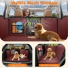 URPOWER Hard Bottom Dog Car Seat Cover for Pets 100% Waterproof Seat Cover Hammock 600D Heavy Duty Scratch Proof Nonslip Durable Back Seat Covers for Cars Trucks and SUVs(Red)