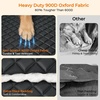 URPOWER Hard Bottom Dog Car Seat Cover for Pets 100% Waterproof Seat Cover Hammock 600D Heavy Duty Scratch Proof Nonslip Durable Back Seat Covers for Cars Trucks and SUVs(Textured Black)