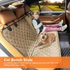 URPOWER Hard Bottom Dog Car Seat Cover for Pets 100% Waterproof Seat Cover Hammock 600D Heavy Duty Scratch Proof Nonslip Durable Back Seat Covers for Cars Trucks and SUVs(Light Brown)