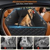 URPOWER Hard Bottom Dog Car Seat Cover for Pets 100% Waterproof Seat Cover Hammock 600D Heavy Duty Scratch Proof Nonslip Durable Back Seat Covers for Cars Trucks and SUVs(Textured Black)