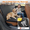 URPOWER Hard Bottom Dog Car Seat Cover for Pets 100% Waterproof Seat Cover Hammock 600D Heavy Duty Scratch Proof Nonslip Durable Back Seat Covers for Cars Trucks and SUVs(Jet Black)