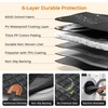 URPOWER Hard Bottom Dog Car Seat Cover for Pets 100% Waterproof Seat Cover Hammock 600D Heavy Duty Scratch Proof Nonslip Durable Back Seat Covers for Cars Trucks and SUVs(Black with Orange)