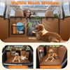 URPOWER Hard Bottom Dog Car Seat Cover for Pets 100% Waterproof Seat Cover Hammock 600D Heavy Duty Scratch Proof Nonslip Durable Back Seat Covers for Cars Trucks and SUVs(Brown)