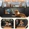 URPOWER Hard Bottom Dog Car Seat Cover for Pets 100% Waterproof Seat Cover Hammock 600D Heavy Duty Scratch Proof Nonslip Durable Back Seat Covers for Cars Trucks and SUVs(Black)