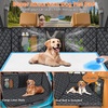 URPOWER Hard Bottom Dog Car Seat Cover for Pets 100% Waterproof Seat Cover Hammock 600D Heavy Duty Scratch Proof Nonslip Durable Back Seat Covers for Cars Trucks and SUVs(Matte Black)