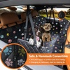 URPOWER Hard Bottom Dog Car Seat Cover for Pets 100% Waterproof Seat Cover Hammock 600D Heavy Duty Scratch Proof Nonslip Durable Back Seat Covers for Cars Trucks and SUVs(Colorful)
