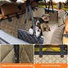 URPOWER Hard Bottom Dog Car Seat Cover for Pets 100% Waterproof Seat Cover Hammock 600D Heavy Duty Scratch Proof Nonslip Durable Back Seat Covers for Cars Trucks and SUVs(Light Brown)