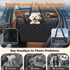 URPOWER Hard Bottom Dog Car Seat Cover for Pets 100% Waterproof Seat Cover Hammock 600D Heavy Duty Scratch Proof Nonslip Durable Back Seat Covers for Cars Trucks and SUVs(Jet Black)