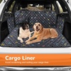 URPOWER Hard Bottom Dog Car Seat Cover for Pets 100% Waterproof Seat Cover Hammock 600D Heavy Duty Scratch Proof Nonslip Durable Back Seat Covers for Cars Trucks and SUVs(Colorful)
