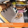 URPOWER Hard Bottom Dog Car Seat Cover for Pets 100% Waterproof Seat Cover Hammock 600D Heavy Duty Scratch Proof Nonslip Durable Back Seat Covers for Cars Trucks and SUVs(Khaki)