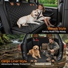URPOWER Hard Bottom Dog Car Seat Cover for Pets 100% Waterproof Seat Cover Hammock 600D Heavy Duty Scratch Proof Nonslip Durable Back Seat Covers for Cars Trucks and SUVs(Black with Orange)