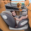URPOWER Hard Bottom Dog Car Seat for Large Medium Dogs, Dog Back Seat Extender with 3-Sided Hard Boards, Waterproof Pet Backseat Cover Dogs Hammock for Large Cars, Trucks and SUVs, Holds up to 200 lbs(Grey)