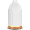 URPOWER 100ML Essential Oil Diffuser Ultrasonic Cool Mist Humidifier with 7 LED Lights, Timer & Auto-Off Quiet Aromatherapy Scent Diffuser for Home Bedroom Office Relaxation(Striped White)