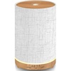 URPOWER 100ML Essential Oil Diffusers for Home with Linen Cover 7 Color Changing Lights, Timer & Auto-Off Scent Diffuser Oil Machine Humidifier Aromatherapy Air Diffusers for Bedroom, Office(Gray Linen)