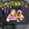 URPOWER 2026 Upgraded Back Seat Extender for Dogs – Large Hard Bottom Dog Car Seat Cover Holds 550lbs, Waterproof Dog Hammock Pet Bed with High-Density Foam Non-Slip Backseat Protector(Black with Orange)