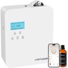 URPOWER 300ml Waterless Nebulizing Scent Diffuser Up to 3000 Sq Ft, Smart APP Control HVAC/Wall Cold-Air Aromatherapy Machine with Lockable Oil Bottle for Home/Office/Hotel Starter Oil Included(White)