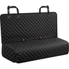 URPOWER Dog Car Seat Cover for Back Seat – Waterproof Non-Slip Car Seat Protector for Dogs Pet, Scratchproof Back Bench Seat Covers for Mid-Size Cars, Mid-Size SUVs, Black(Black)