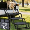 URPOWER Dog Stairs for Large Dogs Extra Wide 20″ with 5 – Step Dog Ramp Steps for Car High Bed Foldable Pet Stairs with Detachable Non Slip Surface Car Ramps for SUV Truck Supports up to 260 Lbs