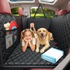 URPOWER Hard Bottom Dog Car Seat Cover for Pets 100% Waterproof Seat Cover Hammock 600D Heavy Duty Scratch Proof Nonslip Durable Back Seat Covers for Cars Trucks and SUVs(Matte Black)