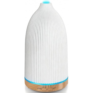 URPOWER 2PACK 150ML Essential Oil Diffusers for Home, Ultrasonic Aromatherapy Diffuser with 7 Color Changing Lights, Timer & Auto Shut-Off, Scent Diffuser for Bedroom, Office, Yoga(1)