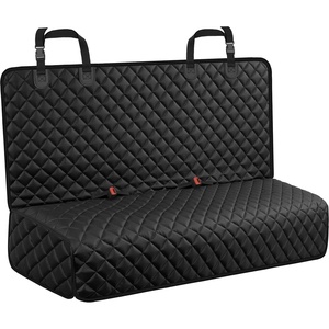 URPOWER Dog Car Seat Cover for Back Seat – Waterproof Non-Slip Car Seat Protector for Dogs Pet, Scratchproof Back Bench Seat Covers for Mid-Size Cars, Mid-Size SUVs, Black(Black)