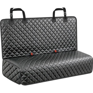 URPOWER Dog Car Seat Cover for Back Seat – Waterproof Non-Slip Car Seat Protector for Dogs Pet, Scratchproof Back Bench Seat Covers for Mid-Size Cars, Mid-Size SUVs, Black(Matte Black)