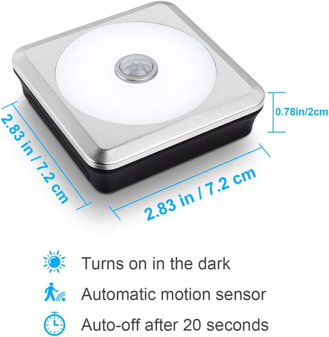 image:imageURPOWER Motion Sensor Light Indoor Battery Operated Closet Light Wireless Motion Closet Lights Stickon Anywhere Motion Sensor Night Lights for Stair Cabinet Closet BathroomWarm White 3 Pack