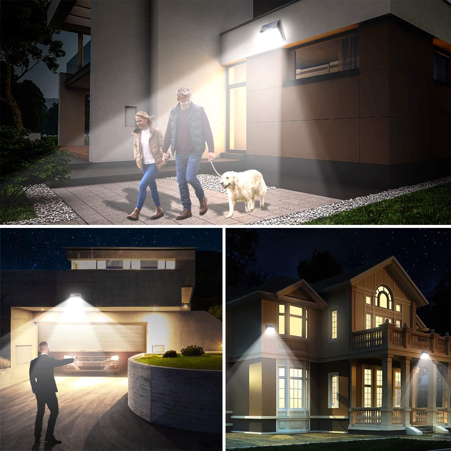 image:imageURPOWER Solar Lights Outdoor 40 LED Motion Sensor Security Lights Solar Flood Lights Waterproof Solar Powered Outdoor Lights for Backyard Fence Deck Patio Garage 4 PackMedium