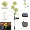 URPOWER 2 Pack 36 LED Solar Garden Lights with 2 Modes, 3-in-1 Solar Dandelion Flowers IP65 Waterproof Solar Powered Outdoor Lights for Garden, Yard Decor (Warm White)