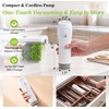 URPOWER Compact Vacuum Sealer Set with 2 Vacuum Containers for Food Storage (34 fl oz & 68 fl oz), Handheld Portable Vacuum Pump Vacuum Food Sealer Machine for Food Storage, Travel & Meal Prep