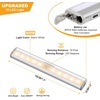 URPOWER Motion Sensor Light Indoor, 10 LED Motion Sensor Closet Lights Battery Operated Magnetic Under Cabinet Lights Strip Wireless Stick Up Night Lights Bar for Hallway Stair (3 Pack, Warm White)