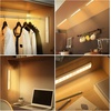 URPOWER Motion Sensor Light Indoor, 10 LED Motion Sensor Closet Lights Battery Operated Magnetic Under Cabinet Lights Strip Wireless Stick Up Night Lights Bar for Hallway Stair (3 Pack, Warm White)