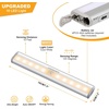URPOWER Motion Sensor Light Indoor, 10 LED Motion Sensor Closet Lights Battery Operated Magnetic Under Cabinet Lights Strip Wireless Stick Up Night Lights Bar for Hallway Stair (1 Pack, Warm White)