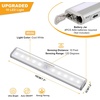 URPOWER Motion Sensor Light Indoor Motion Sensor Closet Lights Battery Operated Magnetic Under Cabinet Lights Strip Wireless Stick Up Night Lights (Cool White 2 Pack)