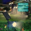 URPOWER Solar Lights Outdoor, 2-in-1 Solar Spot Lights Waterproof with 2 Lighting Modes, Adjustable Solar Powered Spotlights Auto On/Off Landscape Lights for Yard Garden Pathway, 2 Pack (Warm White)(Warm White)