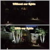 URPOWER Solar Lights Outdoor, 2-in-1 Solar Spot Lights Waterproof with 2 Lighting Modes, Adjustable Solar Powered Spotlights Auto On/Off Landscape Lights for Yard Garden Pathway, 2 Pack (Warm White)(Cool White)