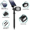 URPOWER Solar Lights Outdoor 2-in-1 Waterproof Solar Spotlight Auto On/Off Wall Lights Pathway Lights Landscape Lighting for Yard Garden Pool – Cool White (2 Pack)(Cool White)