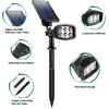 URPOWER Solar Lights Outdoor, Adjustable Solar Spot Lights Outdoor Spotlight 2-in-1 Waterproof Solar Landscape Lights Wall Light, Dusk-to-Dawn Solar Powered Lights for Yard, Garden (Warm White 2 Pack)