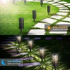 URPOWER Solar Lights Outdoor Upgraded Solar Pathway Lights with Bigger Solar Panel & Longer Working Time IP65 Waterproof Solar Garden Lights for Landscape Lawn Patio Path Driveway (Warm White 8 Pack)