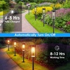 URPOWER Solar Pathway Lights, 6 Pack IP65 Waterproof Outdoor Decorative Garden Lights, Auto On/Off Solar Powered Landscape Path Lighting for Driveway Walkway Yard Lawn Patio Decor