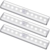 URPOWER Motion Sensor Light Indoor Motion Sensor Closet Lights Battery Operated Magnetic Under Cabinet Lights Strip Wireless Stick Up Night Lights (Cool White 2 Pack)