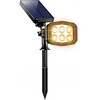 URPOWER Solar Lights Outdoor, Adjustable Solar Spot Lights Outdoor Spotlight 2-in-1 Waterproof Solar Landscape Lights Wall Light, Dusk-to-Dawn Solar Powered Lights for Yard, Garden (Warm White 1 Pack)