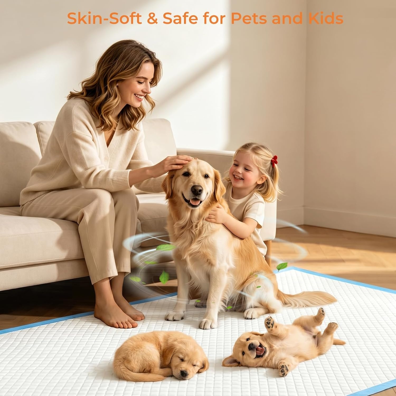 image:imageURPOWER Extra Large Dog Pee Pads 36x 36 40 Count 4XL Super Absorbent Puppy Pads Disposable Potty Training Pads for Dogs amp Cats LeakProof Pet Pee Pads for Crate Sofa5XL 55 x 295